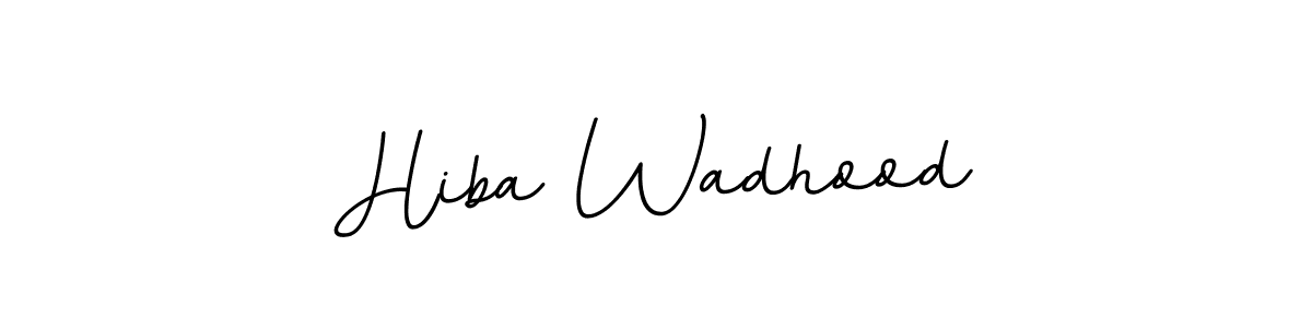 Design your own signature with our free online signature maker. With this signature software, you can create a handwritten (BallpointsItalic-DORy9) signature for name Hiba Wadhood. Hiba Wadhood signature style 11 images and pictures png