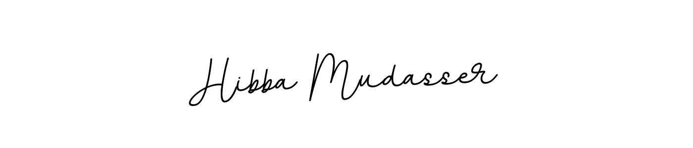 Make a beautiful signature design for name Hibba Mudasser. With this signature (BallpointsItalic-DORy9) style, you can create a handwritten signature for free. Hibba Mudasser signature style 11 images and pictures png