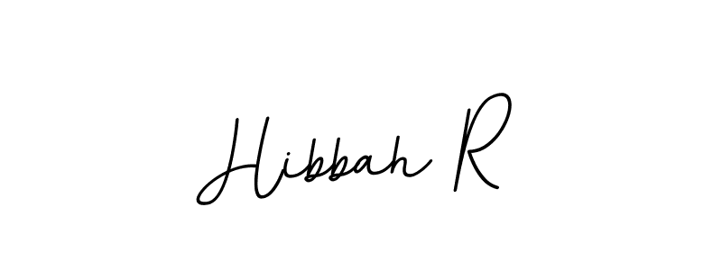 Make a beautiful signature design for name Hibbah R. With this signature (BallpointsItalic-DORy9) style, you can create a handwritten signature for free. Hibbah R signature style 11 images and pictures png