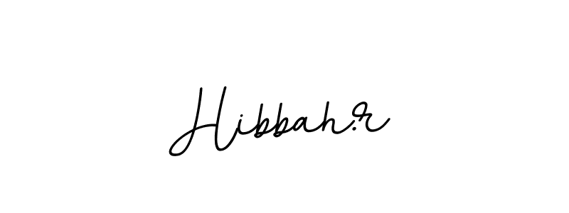 Make a beautiful signature design for name Hibbah.r. With this signature (BallpointsItalic-DORy9) style, you can create a handwritten signature for free. Hibbah.r signature style 11 images and pictures png