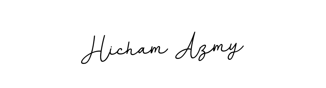 Create a beautiful signature design for name Hicham Azmy. With this signature (BallpointsItalic-DORy9) fonts, you can make a handwritten signature for free. Hicham Azmy signature style 11 images and pictures png