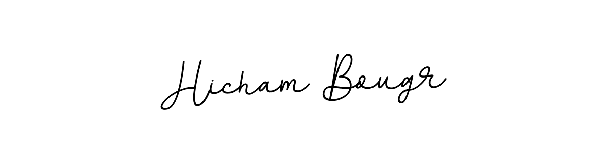 Make a beautiful signature design for name Hicham Bougr. With this signature (BallpointsItalic-DORy9) style, you can create a handwritten signature for free. Hicham Bougr signature style 11 images and pictures png