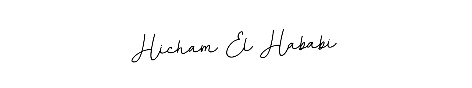 Use a signature maker to create a handwritten signature online. With this signature software, you can design (BallpointsItalic-DORy9) your own signature for name Hicham El Hababi. Hicham El Hababi signature style 11 images and pictures png