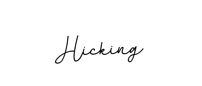 Hicking stylish signature style. Best Handwritten Sign (BallpointsItalic-DORy9) for my name. Handwritten Signature Collection Ideas for my name Hicking. Hicking signature style 11 images and pictures png