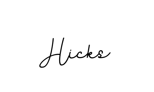 Design your own signature with our free online signature maker. With this signature software, you can create a handwritten (BallpointsItalic-DORy9) signature for name Hicks. Hicks signature style 11 images and pictures png