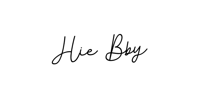 Create a beautiful signature design for name Hie Bby. With this signature (BallpointsItalic-DORy9) fonts, you can make a handwritten signature for free. Hie Bby signature style 11 images and pictures png