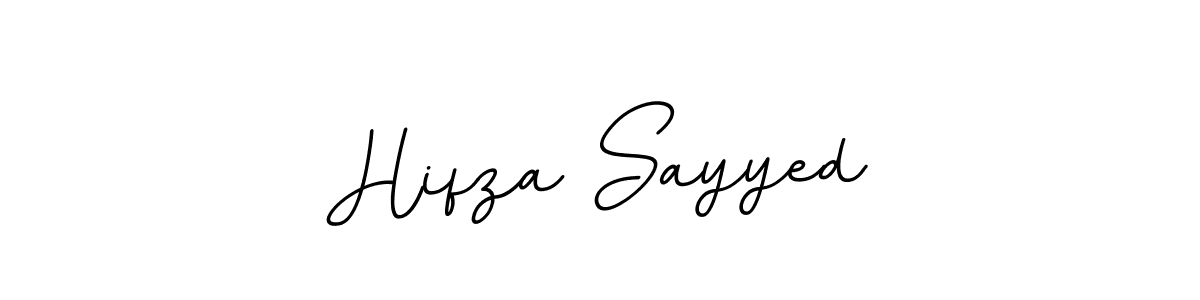 Make a beautiful signature design for name Hifza Sayyed. With this signature (BallpointsItalic-DORy9) style, you can create a handwritten signature for free. Hifza Sayyed signature style 11 images and pictures png