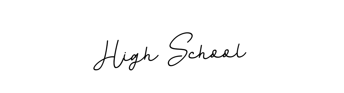 How to Draw High School signature style? BallpointsItalic-DORy9 is a latest design signature styles for name High School. High School signature style 11 images and pictures png