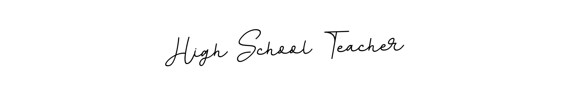 How to Draw High School Teacher signature style? BallpointsItalic-DORy9 is a latest design signature styles for name High School Teacher. High School Teacher signature style 11 images and pictures png