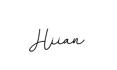 Hiian stylish signature style. Best Handwritten Sign (BallpointsItalic-DORy9) for my name. Handwritten Signature Collection Ideas for my name Hiian. Hiian signature style 11 images and pictures png