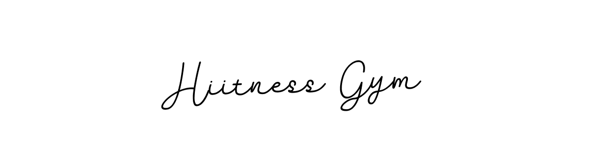 Create a beautiful signature design for name Hiitness Gym. With this signature (BallpointsItalic-DORy9) fonts, you can make a handwritten signature for free. Hiitness Gym signature style 11 images and pictures png