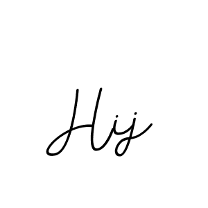 Create a beautiful signature design for name Hij. With this signature (BallpointsItalic-DORy9) fonts, you can make a handwritten signature for free. Hij signature style 11 images and pictures png