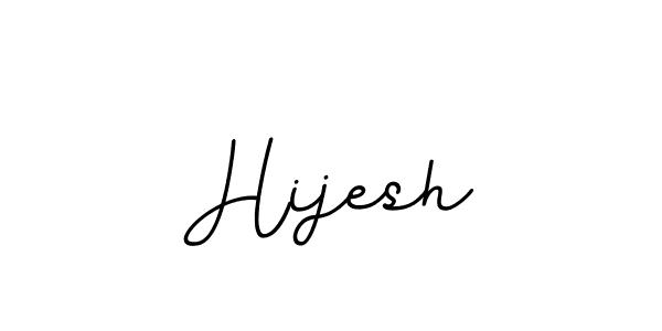 How to make Hijesh name signature. Use BallpointsItalic-DORy9 style for creating short signs online. This is the latest handwritten sign. Hijesh signature style 11 images and pictures png