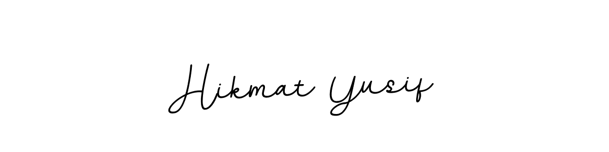 The best way (BallpointsItalic-DORy9) to make a short signature is to pick only two or three words in your name. The name Hikmat Yusif include a total of six letters. For converting this name. Hikmat Yusif signature style 11 images and pictures png