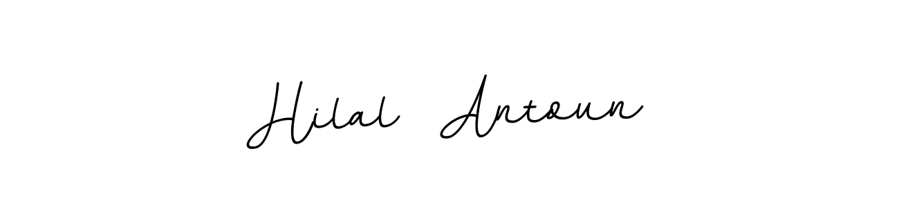 It looks lik you need a new signature style for name Hilal  Antoun. Design unique handwritten (BallpointsItalic-DORy9) signature with our free signature maker in just a few clicks. Hilal  Antoun signature style 11 images and pictures png