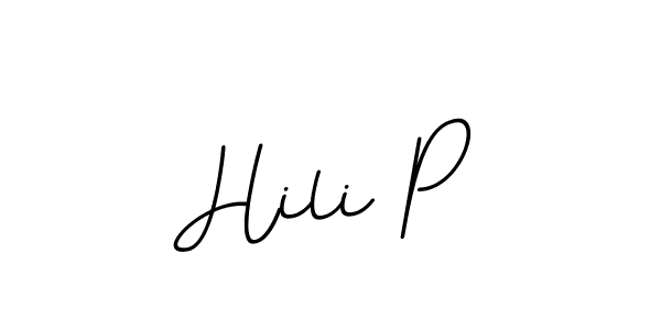 Make a beautiful signature design for name Hili P. With this signature (BallpointsItalic-DORy9) style, you can create a handwritten signature for free. Hili P signature style 11 images and pictures png