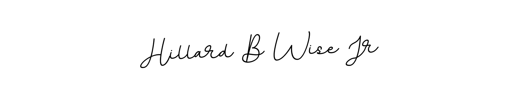 Make a beautiful signature design for name Hillard B Wise Jr. With this signature (BallpointsItalic-DORy9) style, you can create a handwritten signature for free. Hillard B Wise Jr signature style 11 images and pictures png