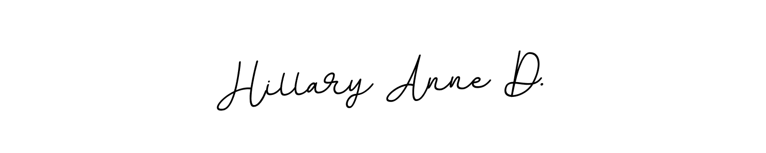 This is the best signature style for the Hillary Anne D. name. Also you like these signature font (BallpointsItalic-DORy9). Mix name signature. Hillary Anne D. signature style 11 images and pictures png