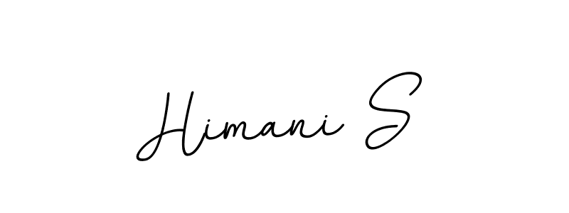 Create a beautiful signature design for name Himani S. With this signature (BallpointsItalic-DORy9) fonts, you can make a handwritten signature for free. Himani S signature style 11 images and pictures png
