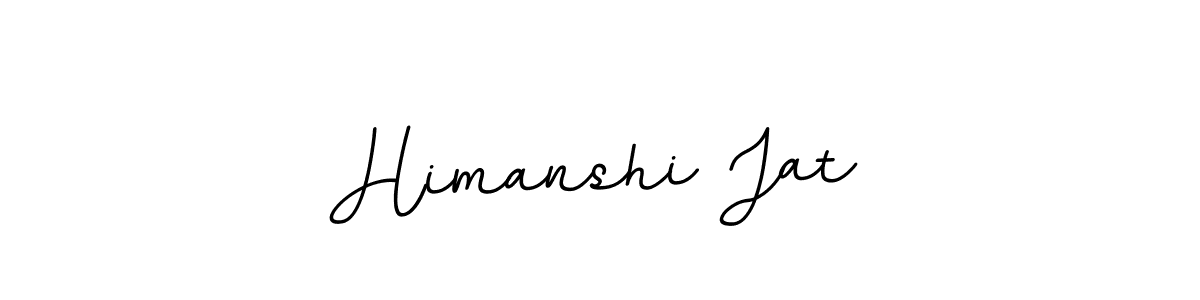 Create a beautiful signature design for name Himanshi Jat. With this signature (BallpointsItalic-DORy9) fonts, you can make a handwritten signature for free. Himanshi Jat signature style 11 images and pictures png