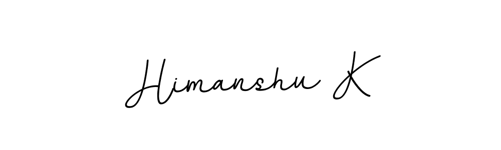 Create a beautiful signature design for name Himanshu K. With this signature (BallpointsItalic-DORy9) fonts, you can make a handwritten signature for free. Himanshu K signature style 11 images and pictures png