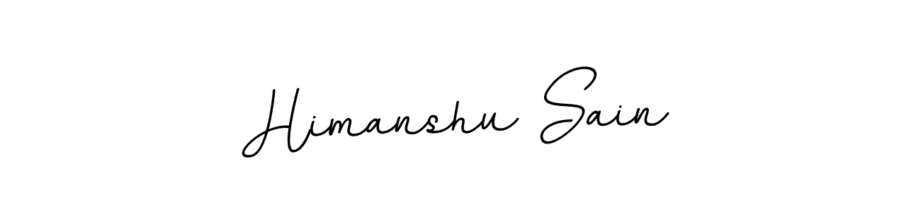 This is the best signature style for the Himanshu Sain name. Also you like these signature font (BallpointsItalic-DORy9). Mix name signature. Himanshu Sain signature style 11 images and pictures png