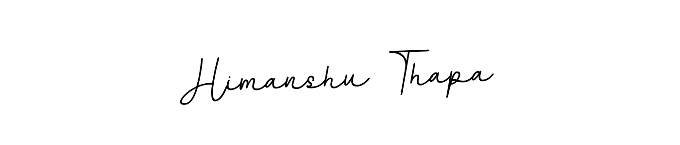 How to make Himanshu Thapa name signature. Use BallpointsItalic-DORy9 style for creating short signs online. This is the latest handwritten sign. Himanshu Thapa signature style 11 images and pictures png