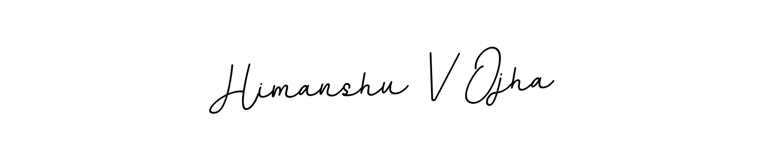 Use a signature maker to create a handwritten signature online. With this signature software, you can design (BallpointsItalic-DORy9) your own signature for name Himanshu V Ojha. Himanshu V Ojha signature style 11 images and pictures png