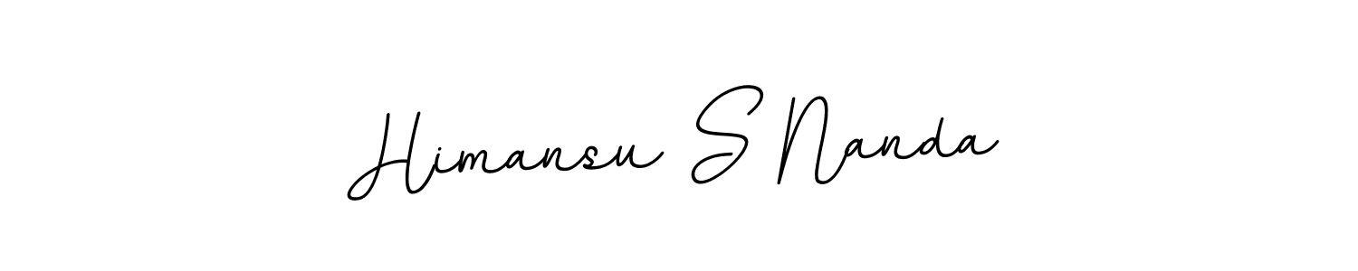 Design your own signature with our free online signature maker. With this signature software, you can create a handwritten (BallpointsItalic-DORy9) signature for name Himansu S Nanda. Himansu S Nanda signature style 11 images and pictures png