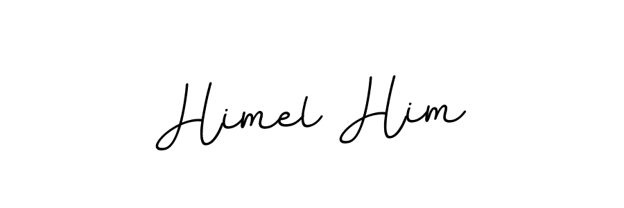 Use a signature maker to create a handwritten signature online. With this signature software, you can design (BallpointsItalic-DORy9) your own signature for name Himel Him. Himel Him signature style 11 images and pictures png