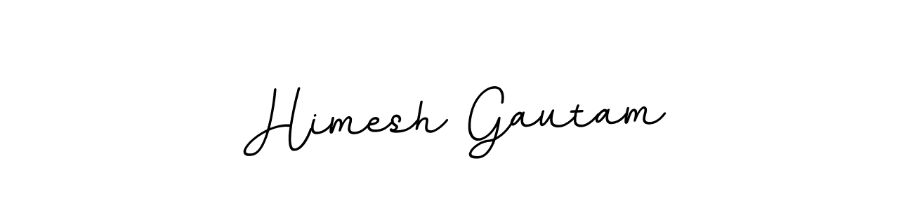 Create a beautiful signature design for name Himesh Gautam. With this signature (BallpointsItalic-DORy9) fonts, you can make a handwritten signature for free. Himesh Gautam signature style 11 images and pictures png