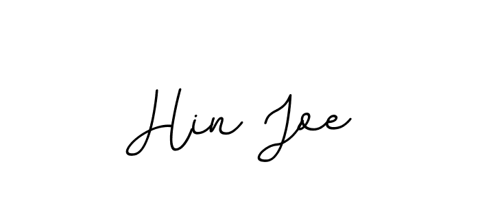 How to make Hin Joe name signature. Use BallpointsItalic-DORy9 style for creating short signs online. This is the latest handwritten sign. Hin Joe signature style 11 images and pictures png