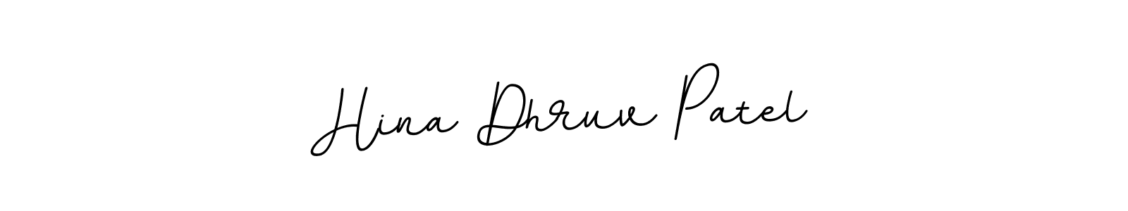 The best way (BallpointsItalic-DORy9) to make a short signature is to pick only two or three words in your name. The name Hina Dhruv Patel include a total of six letters. For converting this name. Hina Dhruv Patel signature style 11 images and pictures png