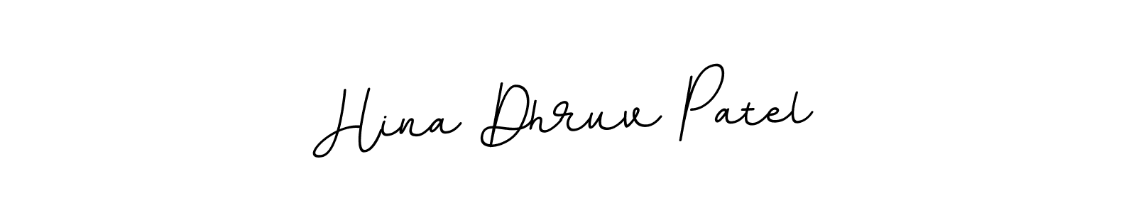 You should practise on your own different ways (BallpointsItalic-DORy9) to write your name (Hina Dhruv Patel) in signature. don't let someone else do it for you. Hina Dhruv Patel signature style 11 images and pictures png