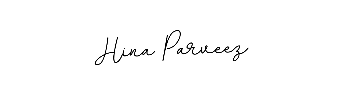 Make a beautiful signature design for name Hina Parveez. With this signature (BallpointsItalic-DORy9) style, you can create a handwritten signature for free. Hina Parveez signature style 11 images and pictures png