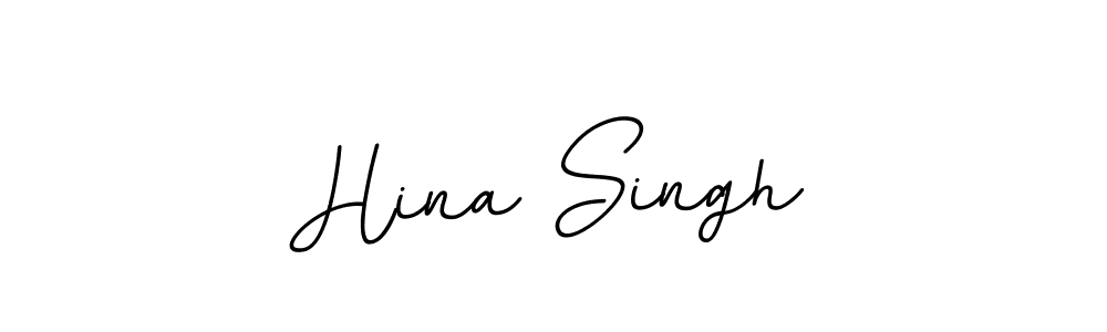 How to make Hina Singh name signature. Use BallpointsItalic-DORy9 style for creating short signs online. This is the latest handwritten sign. Hina Singh signature style 11 images and pictures png