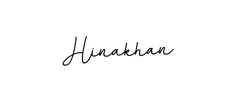 How to make Hinakhan name signature. Use BallpointsItalic-DORy9 style for creating short signs online. This is the latest handwritten sign. Hinakhan signature style 11 images and pictures png