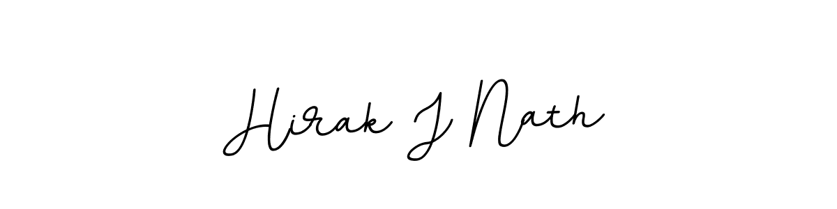 How to make Hirak J Nath name signature. Use BallpointsItalic-DORy9 style for creating short signs online. This is the latest handwritten sign. Hirak J Nath signature style 11 images and pictures png