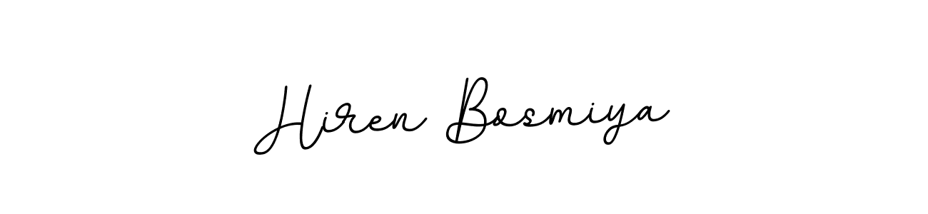 Here are the top 10 professional signature styles for the name Hiren Bosmiya. These are the best autograph styles you can use for your name. Hiren Bosmiya signature style 11 images and pictures png