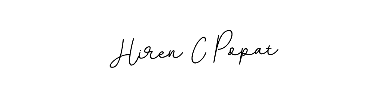 You should practise on your own different ways (BallpointsItalic-DORy9) to write your name (Hiren C Popat) in signature. don't let someone else do it for you. Hiren C Popat signature style 11 images and pictures png