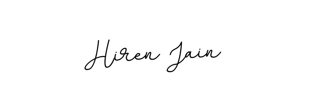 if you are searching for the best signature style for your name Hiren Jain. so please give up your signature search. here we have designed multiple signature styles  using BallpointsItalic-DORy9. Hiren Jain signature style 11 images and pictures png