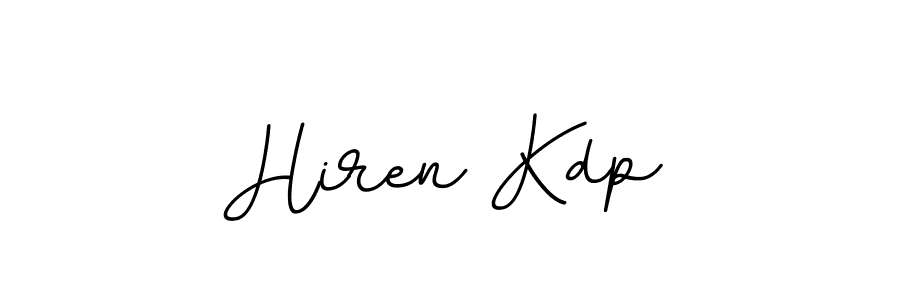 Hiren Kdp stylish signature style. Best Handwritten Sign (BallpointsItalic-DORy9) for my name. Handwritten Signature Collection Ideas for my name Hiren Kdp. Hiren Kdp signature style 11 images and pictures png