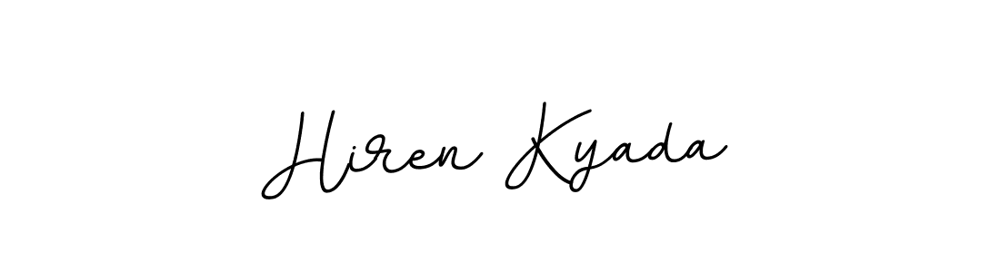 Also we have Hiren Kyada name is the best signature style. Create professional handwritten signature collection using BallpointsItalic-DORy9 autograph style. Hiren Kyada signature style 11 images and pictures png