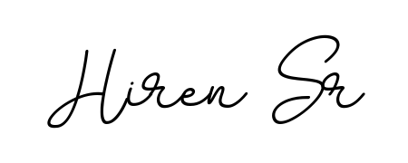 Similarly BallpointsItalic-DORy9 is the best handwritten signature design. Signature creator online. You can use it as an online autograph creator for name Hiren Sr. Hiren Sr signature style 11 images and pictures png