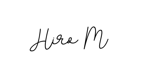 Design your own signature with our free online signature maker. With this signature software, you can create a handwritten (BallpointsItalic-DORy9) signature for name Hiro M. Hiro M signature style 11 images and pictures png