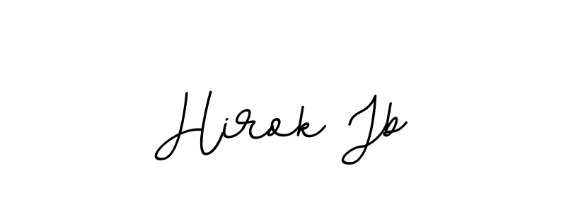 How to make Hirok Jb name signature. Use BallpointsItalic-DORy9 style for creating short signs online. This is the latest handwritten sign. Hirok Jb signature style 11 images and pictures png