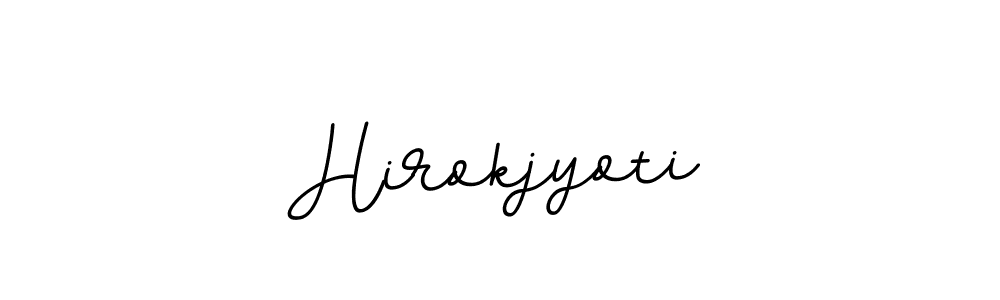 Hirokjyoti stylish signature style. Best Handwritten Sign (BallpointsItalic-DORy9) for my name. Handwritten Signature Collection Ideas for my name Hirokjyoti. Hirokjyoti signature style 11 images and pictures png