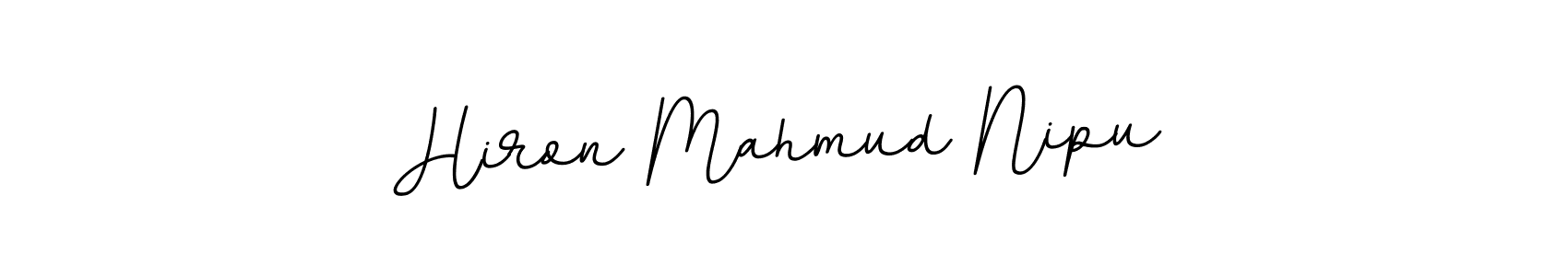 Create a beautiful signature design for name Hiron Mahmud Nipu. With this signature (BallpointsItalic-DORy9) fonts, you can make a handwritten signature for free. Hiron Mahmud Nipu signature style 11 images and pictures png