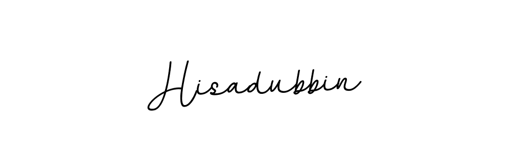 How to make Hisadubbin name signature. Use BallpointsItalic-DORy9 style for creating short signs online. This is the latest handwritten sign. Hisadubbin signature style 11 images and pictures png
