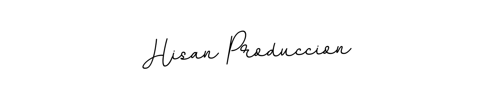 Hisan Produccion stylish signature style. Best Handwritten Sign (BallpointsItalic-DORy9) for my name. Handwritten Signature Collection Ideas for my name Hisan Produccion. Hisan Produccion signature style 11 images and pictures png